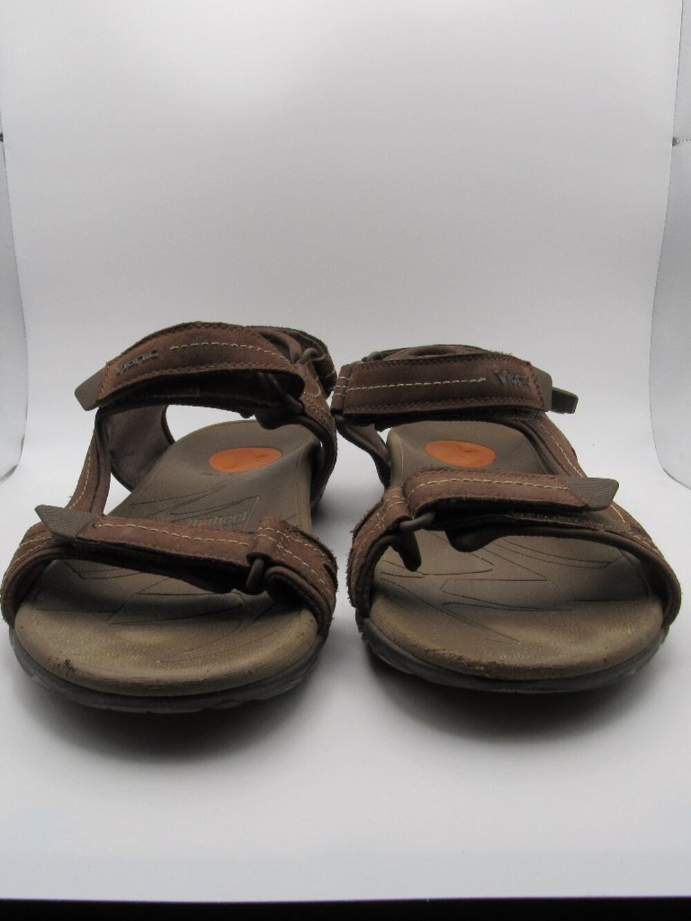 Vionic Brown Boyes Men's Leather Strap Sandals Size 11 - Picture 2 of 14